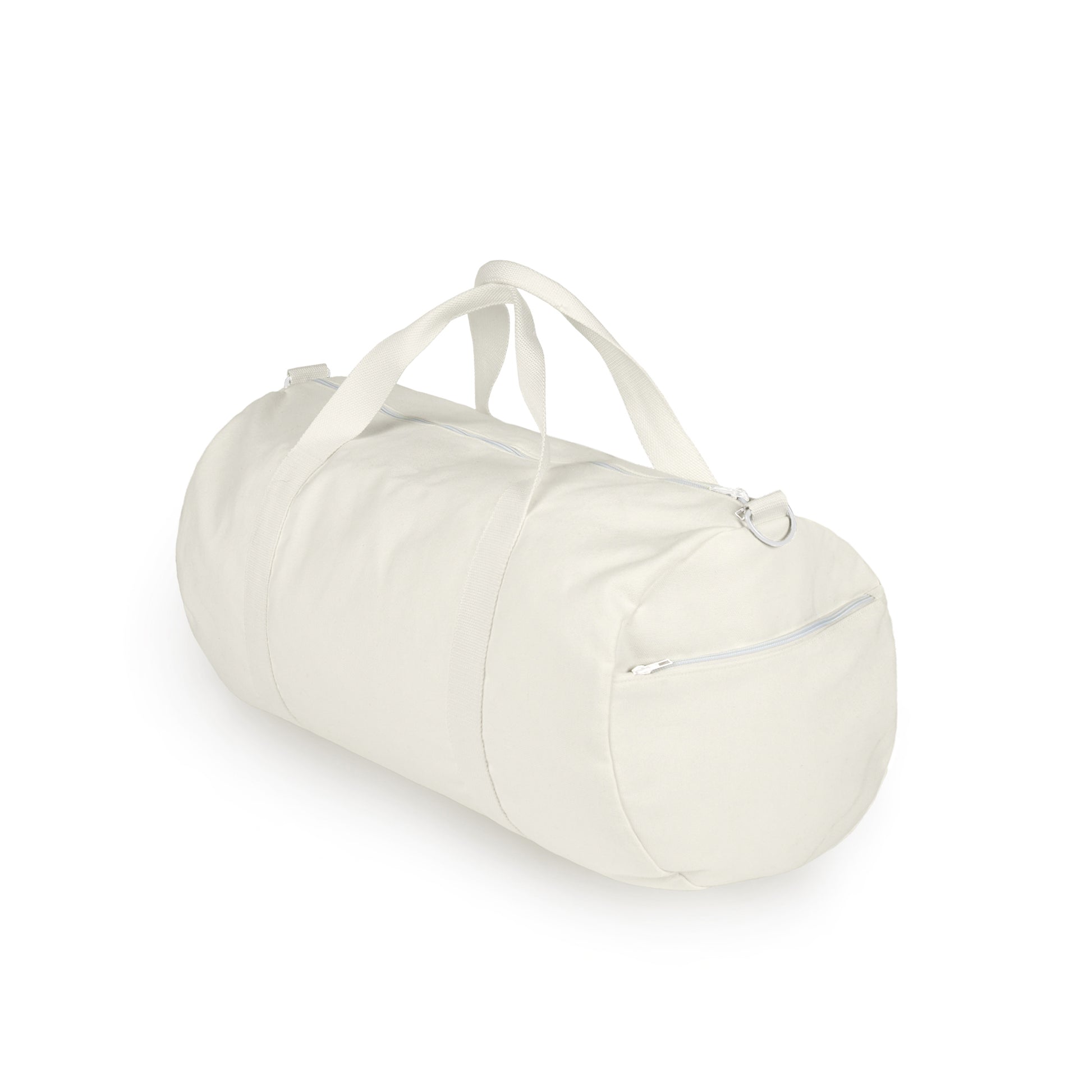 White yoga mat bag on a white background