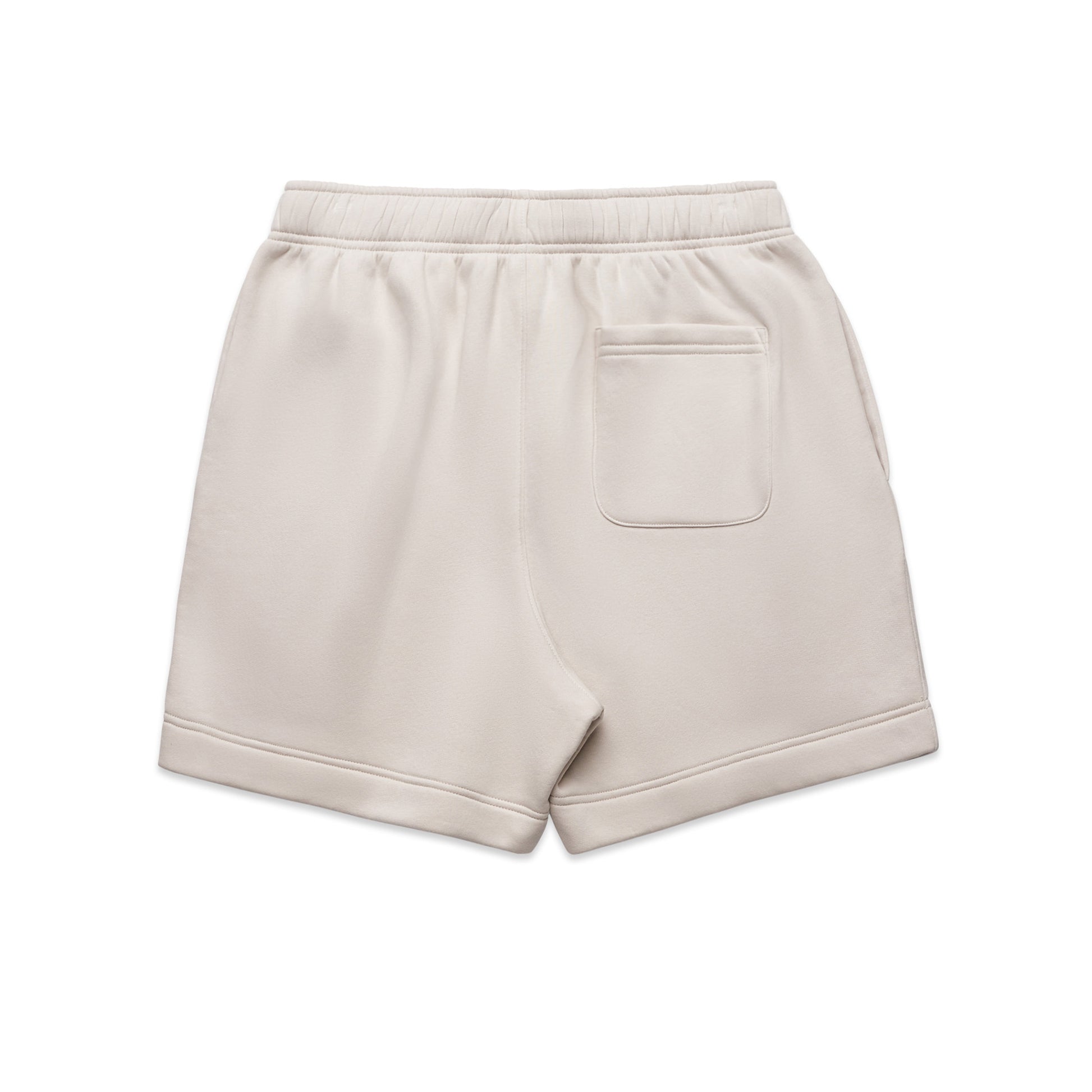 Beige shorts on a white background