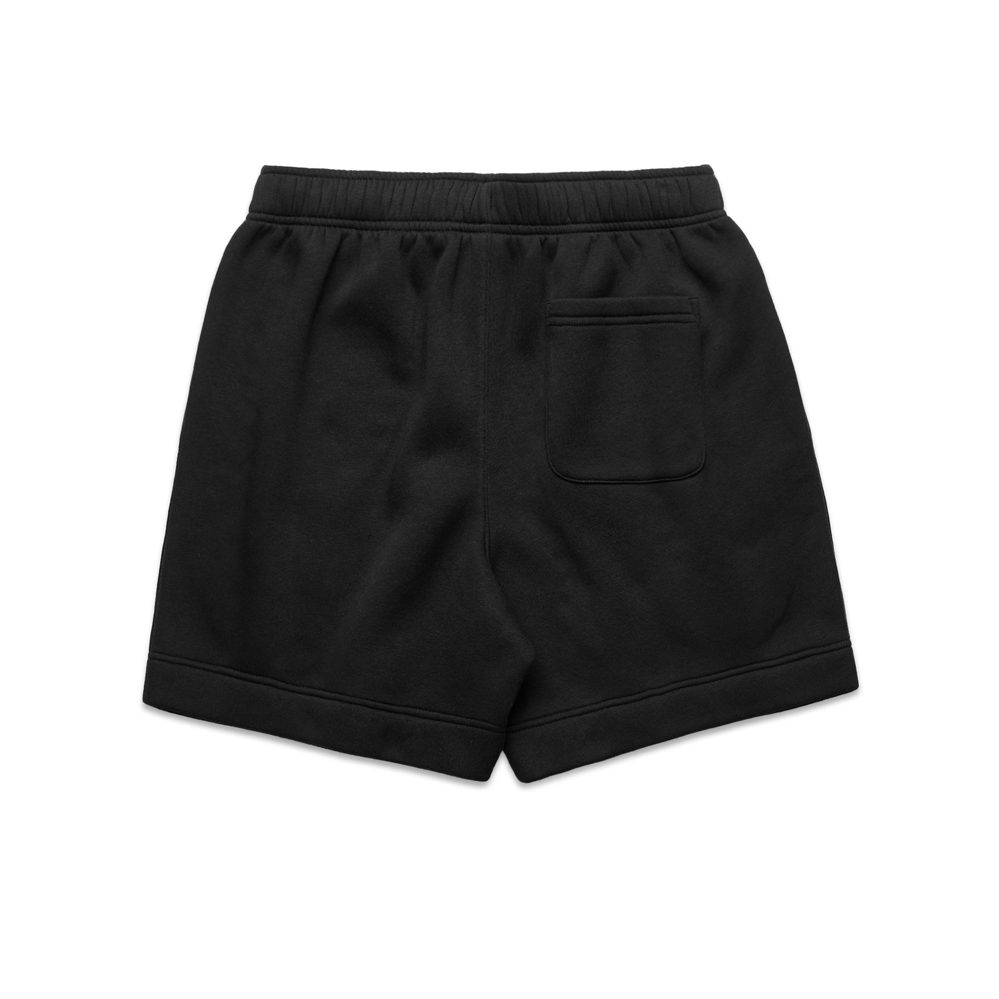 Black shorts on a white background