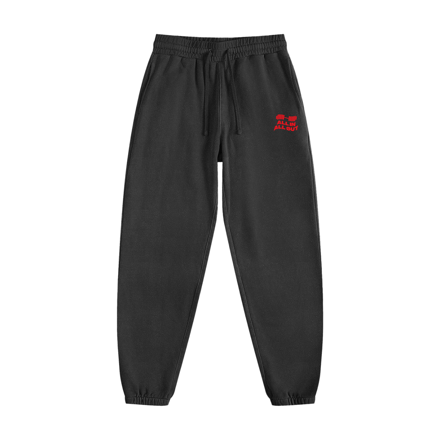 Flag Grunge Sweatpants in Black