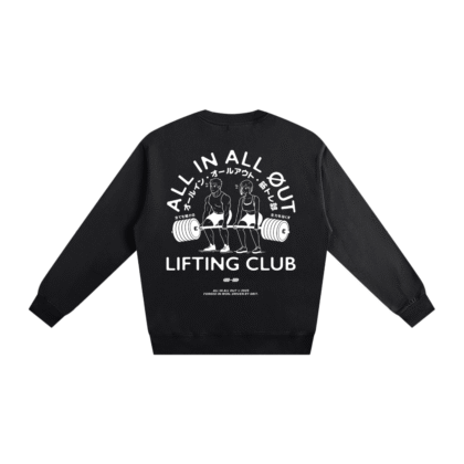 Lifting Club Sweatshirt in Black