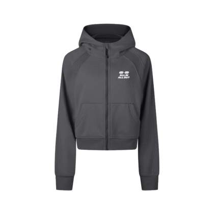 Essential Performance Cropped Zip Hoodie