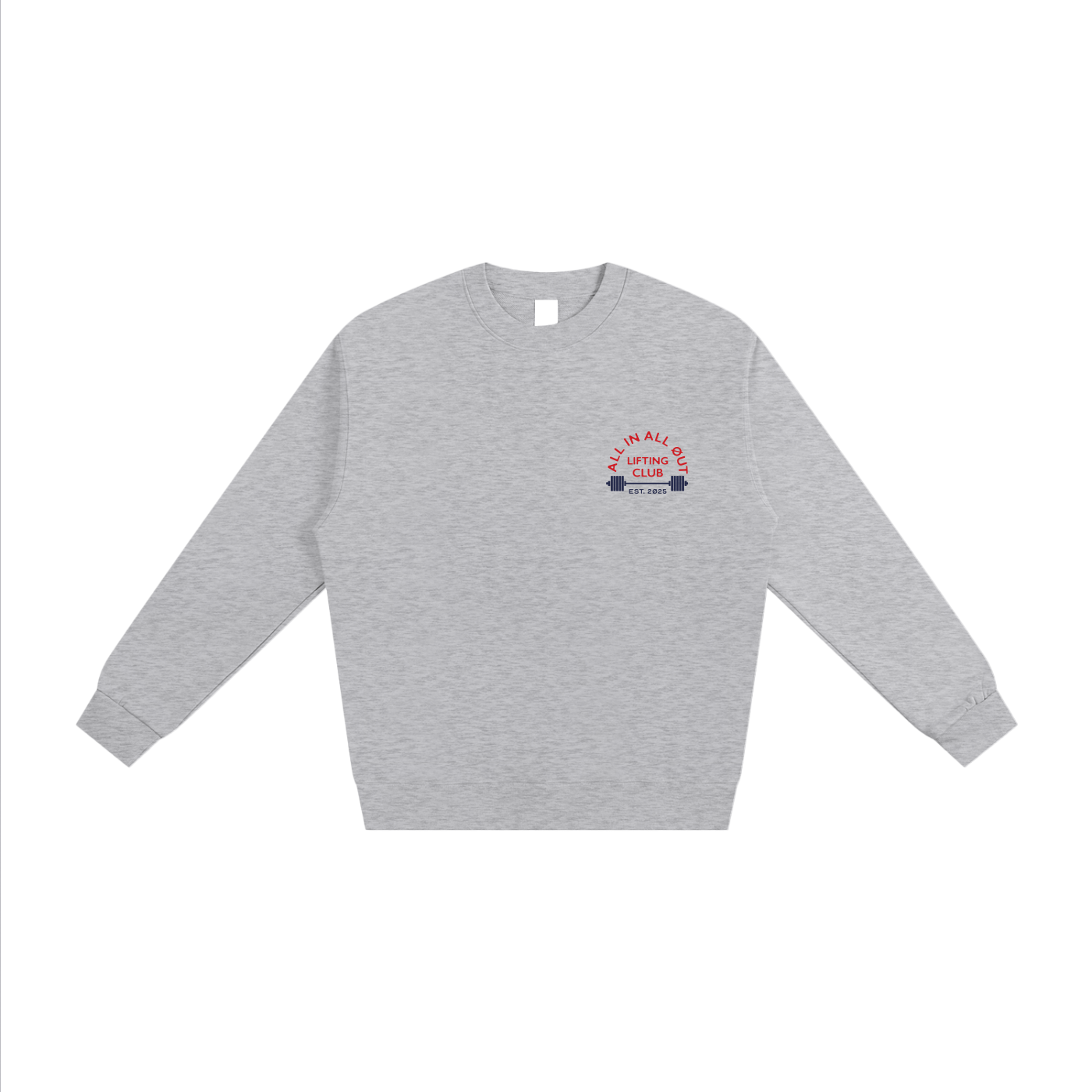 Lifting Club Sweatshirt in Flower Gray - Image 2