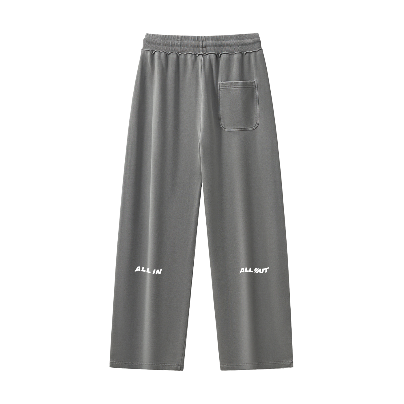 Flag Grunge Raw Edge Sweatpants in Gray - Image 2