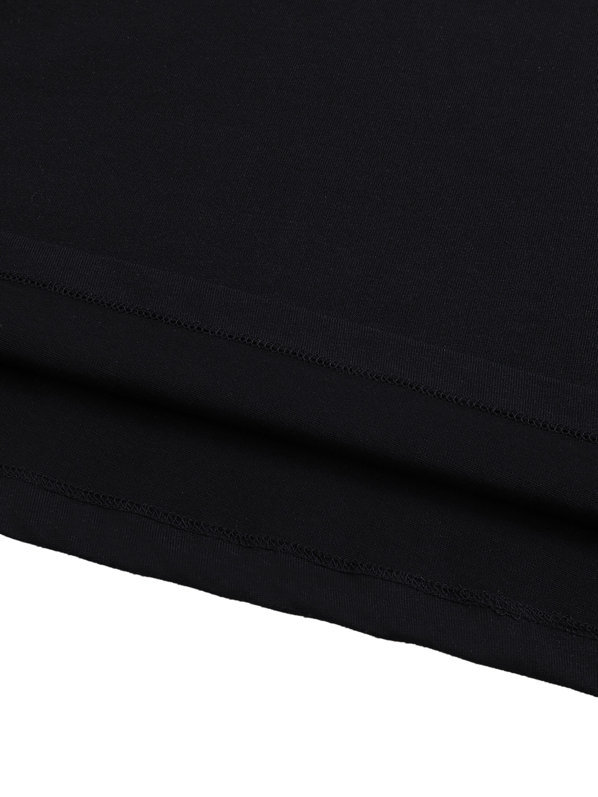 Flag Raw Edge Tank Top in Black - Image 4