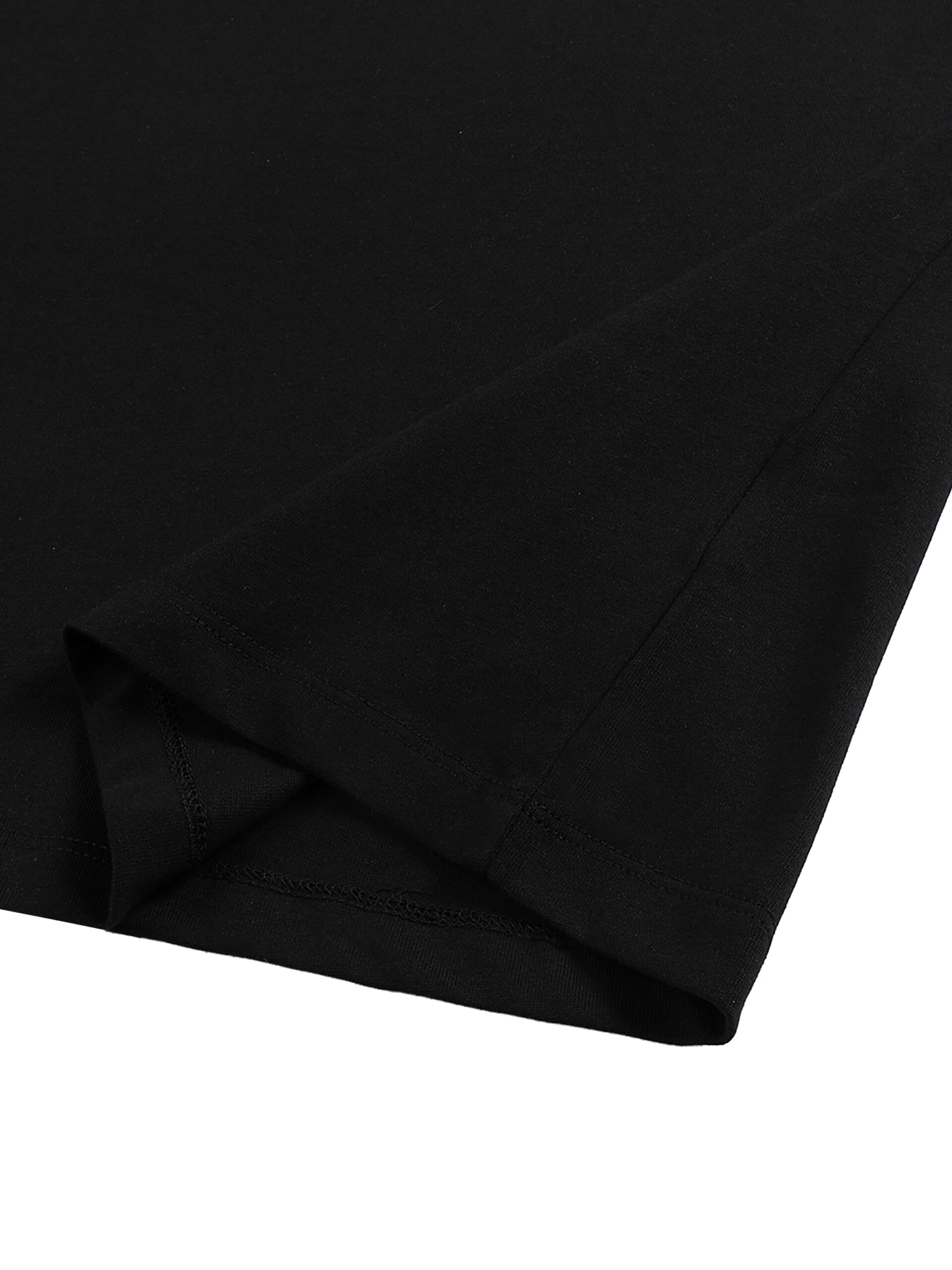 Flag Raw Edge Tank Top in Black - Image 6