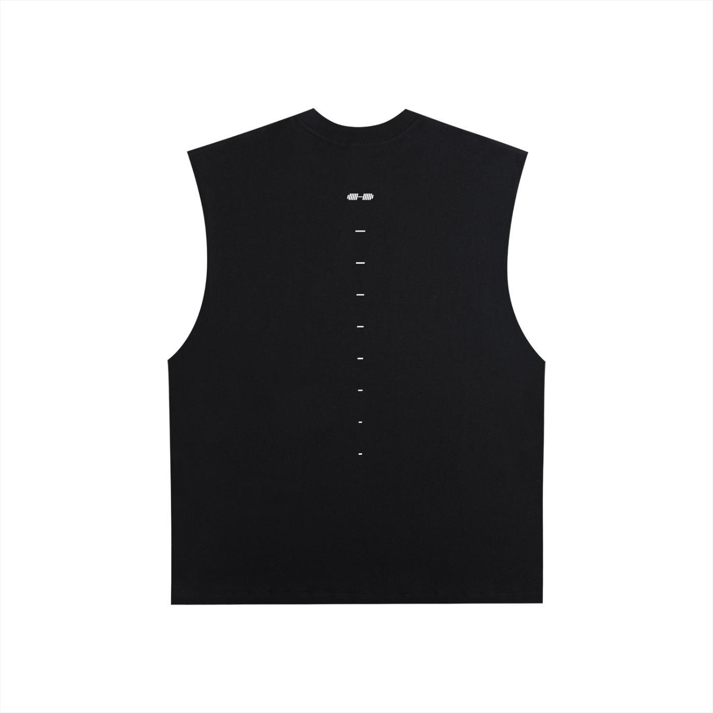 Essential Raw Edge Tank Top in Black - Image 2