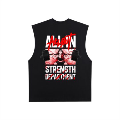 Strength Dept. Raw Edge Tank Top in Black